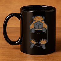 Capybara Feet Pocket Cute Capy Rodent 11oz C Handle Ceramic Mug