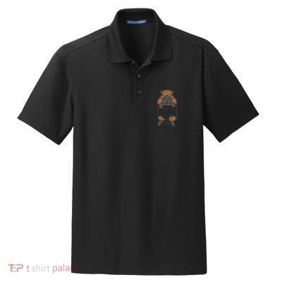 Capybara Feet Pocket Cute Capy Rodent Dry Zone Grid Polo