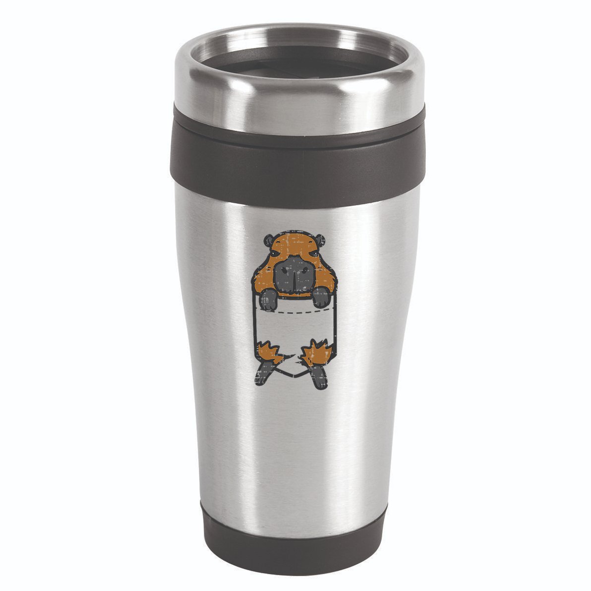 Capybara Feet Pocket Cute Capy Rodent 16oz Travel Tumbler