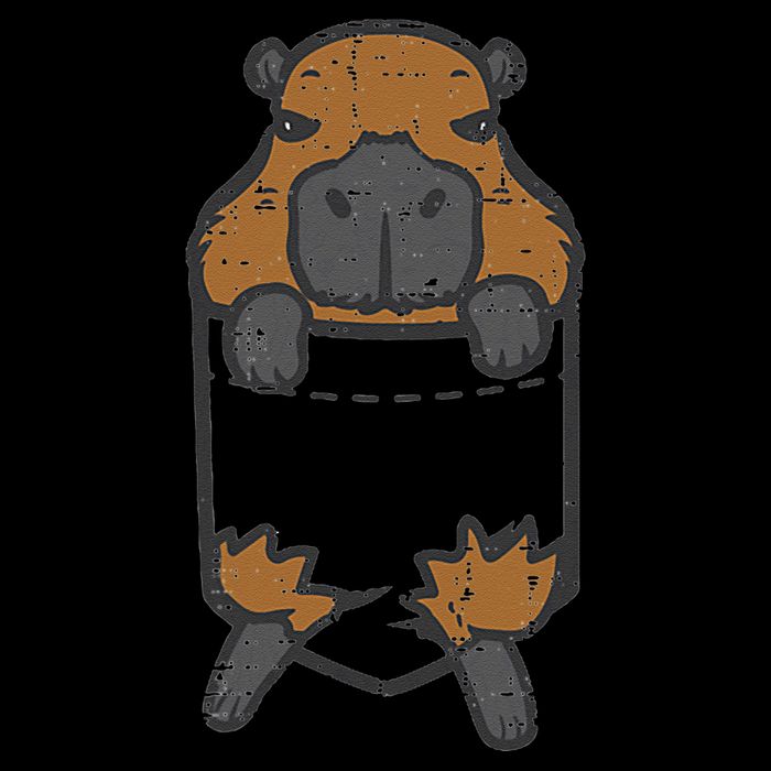 Capybara Feet Pocket Cute Capy Rodent Womens Tank Top