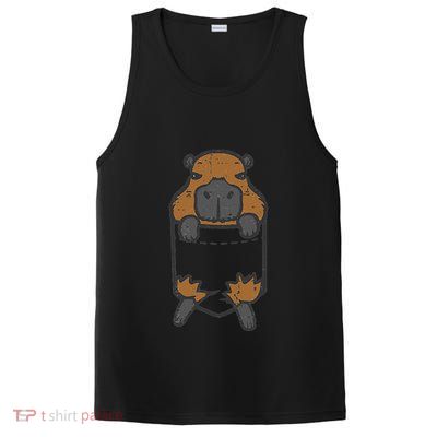 Capybara Feet Pocket Cute Capy Rodent PosiCharge Competitor Tank