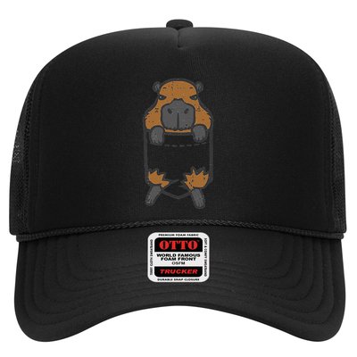 Capybara Feet Pocket Cute Capy Rodent Trucker Hat