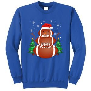 Christmas Football Player Xmas Santa Reindeer Gift Sweatshirt