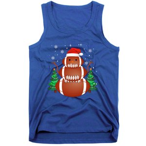 Christmas Football Player Xmas Santa Reindeer Gift Tank Top