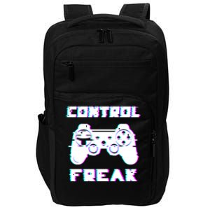 Control Freak Play Arcade Game Over Playing Games Gaming Win Cool Gift Impact Tech Backpack