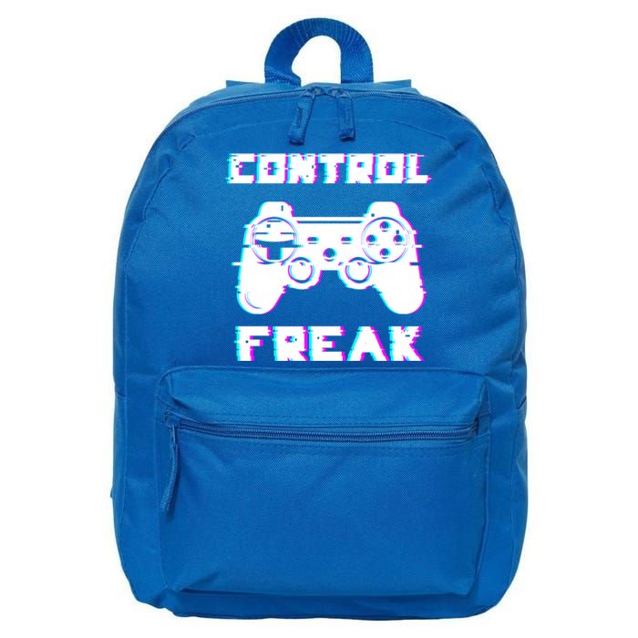 Control Freak Play Arcade Game Over Playing Games Gaming Win Cool Gift 16 in Basic Backpack