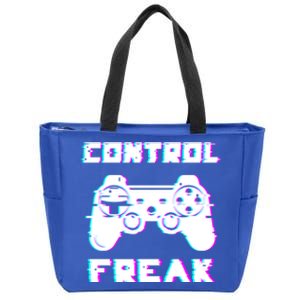 Control Freak Play Arcade Game Over Playing Games Gaming Win Cool Gift Zip Tote Bag