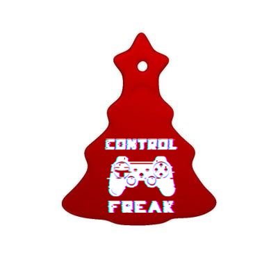 Control Freak Play Arcade Game Over Playing Games Gaming Win Cool Gift Ceramic Tree Ornament