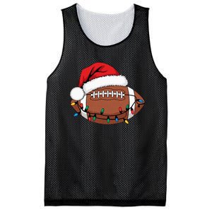 Christmas Football Player Xmas Lights Santa Sports Mesh Reversible Basketball Jersey Tank