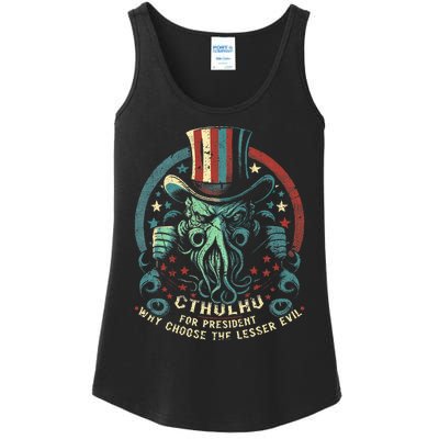 Cthulhu For President Election 2024 Cosmic Horror Cthulhu Ladies Essential Tank