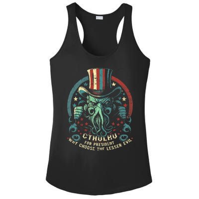 Cthulhu For President Election 2024 Cosmic Horror Cthulhu Ladies PosiCharge Competitor Racerback Tank