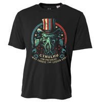 Cthulhu For President Election 2024 Cosmic Horror Cooling Performance Crew T-Shirt