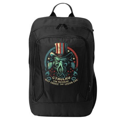 Cthulhu For President Election 2024 Cosmic Horror City Backpack