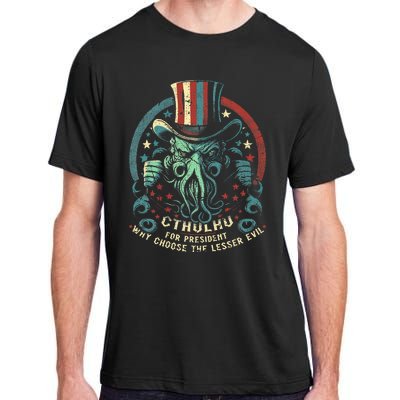 Cthulhu For President Election 2024 Cosmic Horror Adult ChromaSoft Performance T-Shirt