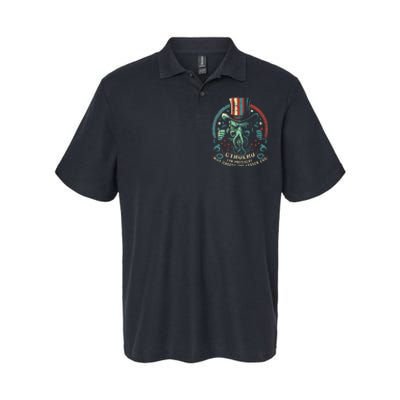 Cthulhu For President Election 2024 Cosmic Horror Softstyle Adult Sport Polo