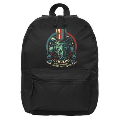 Cthulhu For President Election 2024 Cosmic Horror 16 in Basic Backpack