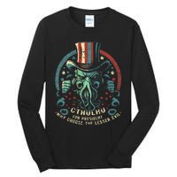 Cthulhu For President Election 2024 Cosmic Horror Tall Long Sleeve T-Shirt