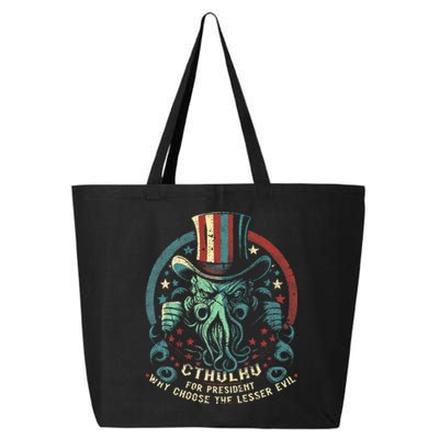 Cthulhu For President Election 2024 Cosmic Horror 25L Jumbo Tote