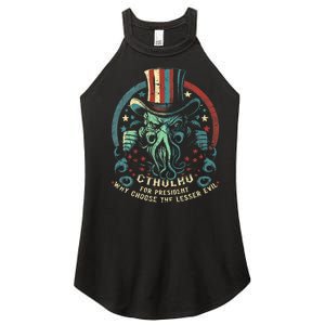 Cthulhu For President Election 2024 Cosmic Horror Women's Perfect Tri Rocker Tank