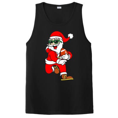 Chistmas Football Player Coach Touchdown Reindeer Xmas Gift PosiCharge Competitor Tank