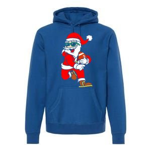 Chistmas Football Player Coach Touchdown Reindeer Xmas Gift Premium Hoodie