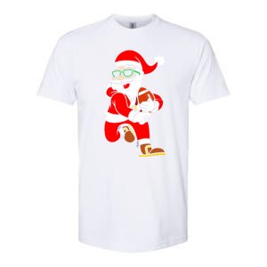 Chistmas Football Player Coach Touchdown Reindeer Xmas Gift Softstyle CVC T-Shirt