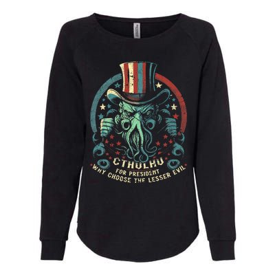 Cthulhu For President Election 2024 Cosmic Horror Cthulhu Womens California Wash Sweatshirt