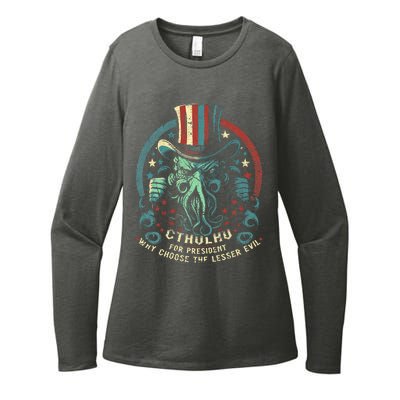 Cthulhu For President Election 2024 Cosmic Horror Cthulhu Womens CVC Long Sleeve Shirt