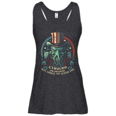 Cthulhu For President Election 2024 Cosmic Horror Cthulhu Ladies Essential Flowy Tank