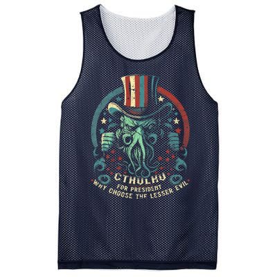 Cthulhu For President Election 2024 Cosmic Horror Cthulhu Mesh Reversible Basketball Jersey Tank