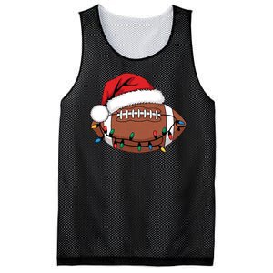 Christmas Football Player Xmas Lights Santa Sports Mesh Reversible Basketball Jersey Tank