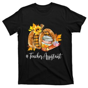 Cozy Fall Pumpkin Latte for Teacher Assistants T-Shirt