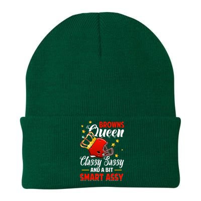 Cleveland Football Queen Classy Sassy And A Bit Smart Assy Knit Cap Winter Beanie