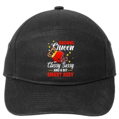 Cleveland Football Queen Classy Sassy And A Bit Smart Assy 7-Panel Snapback Hat