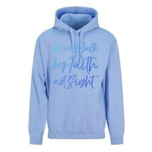 Christian Faith Quote Gift For We Walk By Faith Not Sight Great Gift Unisex Surf Hoodie