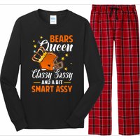 Chicago Football Queen Classy Sassy And A Bit Smart Assy Long Sleeve Pajama Set