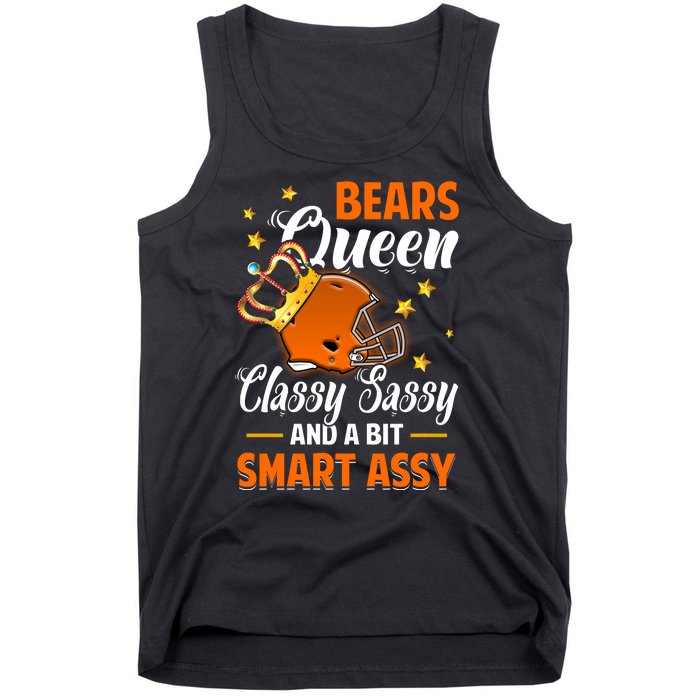 Chicago Football Queen Classy Sassy And A Bit Smart Assy Tank Top