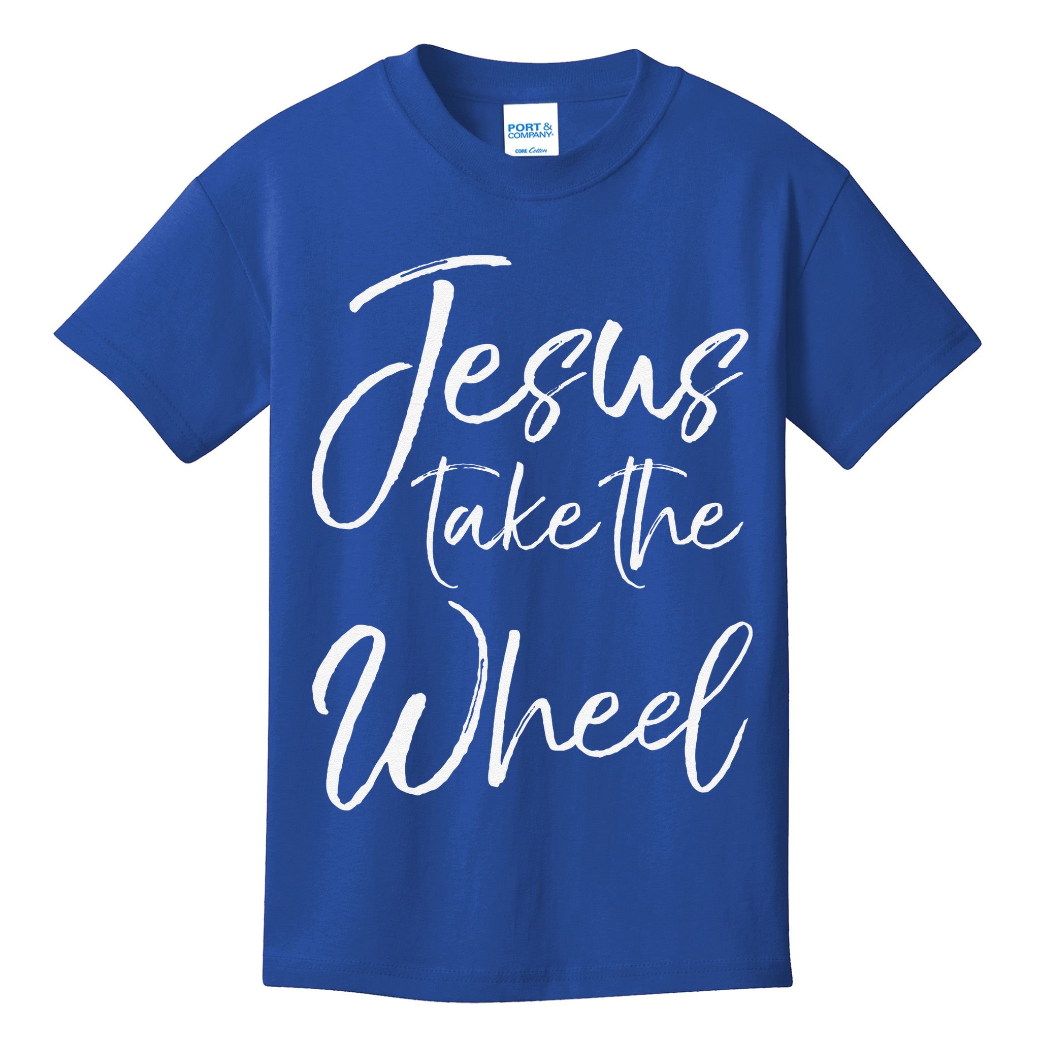 Christian Faith Quote For Cute Jesus Take The Wheel Kids T-Shirt
