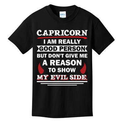 Capricorn  Funny Quote With Zodiac Sign Birthday Kids T-Shirt