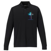 Christian Faith Quote For Mental Health Suicide Prevention Performance Long Sleeve Polo