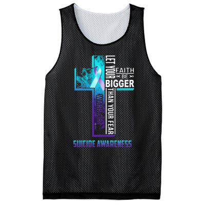 Christian Faith Quote For Mental Health Suicide Prevention Mesh Reversible Basketball Jersey Tank