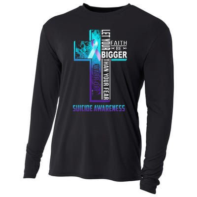 Christian Faith Quote For Mental Health Suicide Prevention Cooling Performance Long Sleeve Crew