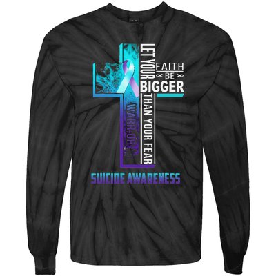 Christian Faith Quote For Mental Health Suicide Prevention Tie-Dye Long Sleeve Shirt