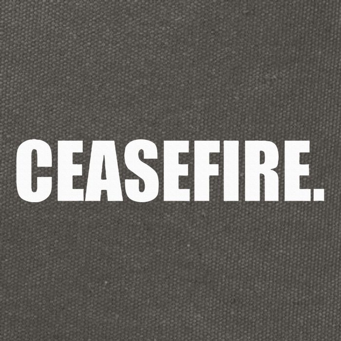 Ceasefire funny quotes  Cotton Canvas Backpack