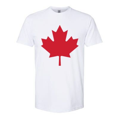 Canadian Flag Red Maple Leaf Canada Day Softstyle® CVC T-Shirt