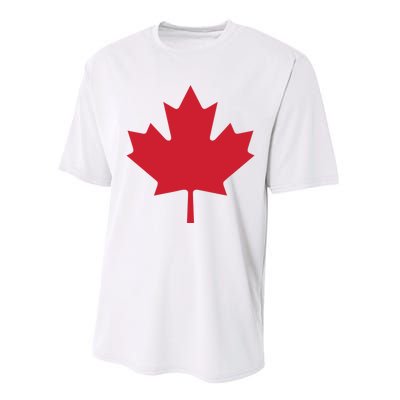 Canadian Flag Red Maple Leaf Canada Day Performance Sprint T-Shirt