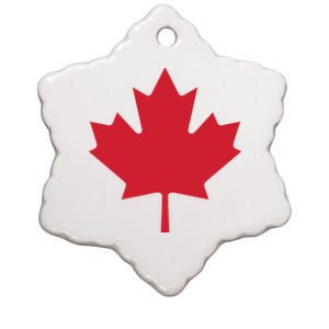 Canadian Flag Red Maple Leaf Canada Day Ceramic Star Ornament