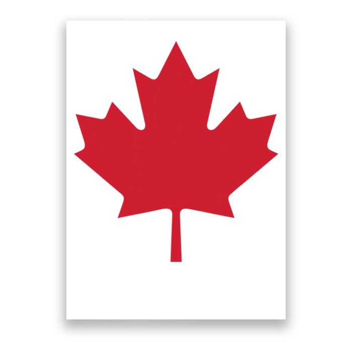 Canadian Flag Red Maple Leaf Canada Day Poster