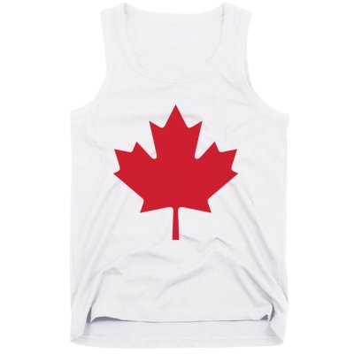 Canadian Flag Red Maple Leaf Canada Day Tank Top