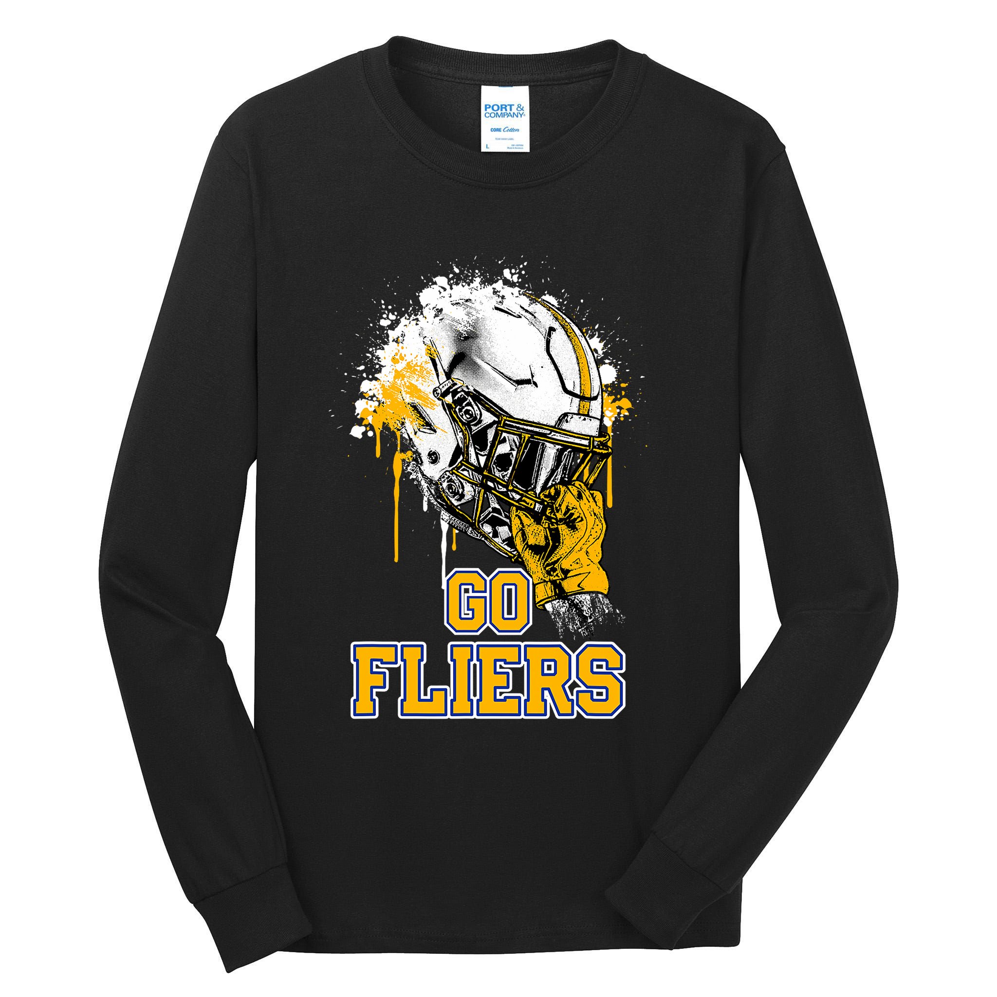 Clyde Fliers Rising Helmet Go Tall Long Sleeve T-Shirt